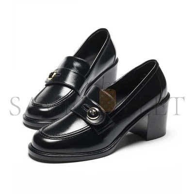 CHANEL MOCCASINS SHINY CALFSKIN BLACK 